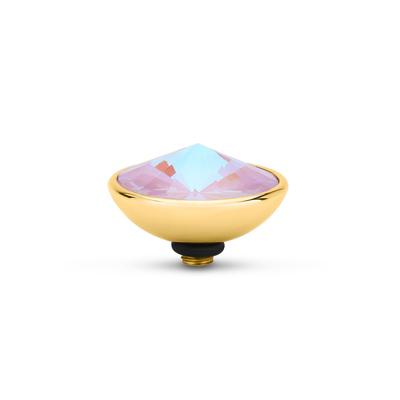 Melano Twisted Gradient Steentje Crystal Lavender Delite | Goud