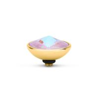 Melano Twisted Gradient Steentje Crystal Lavender Delite | Goud