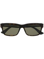 Gucci Eyewear lunettes de soleil à monture rectangulaire - Noir
