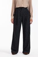 Studio Anneloes Jobke Pinstripe Trousers 12446 Broek 9022 Black/latte