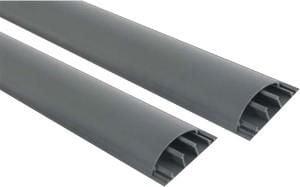 Facoll Vloer/wandgoot 50x12mm GRIJS met deksel en tape 2m - 4747750