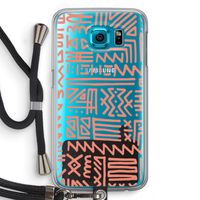 Marrakech Pink: Samsung Galaxy S6 Transparant Hoesje met koord