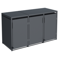 Container berging staal Holten voetpedaal 3 containers