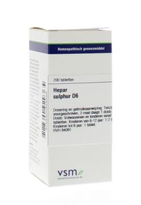 VSM Hepar sulphur D6 (200 tab)