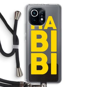 Habibi Majorelle : Xiaomi Mi 11 Transparant Hoesje met koord