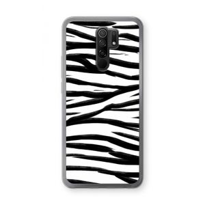 Zebra pattern: Xiaomi Redmi 9 Transparant Hoesje