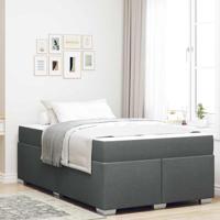 Bedframe Donkergrijs 120 x 190 cm Stof