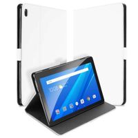 Bookcover Lenovo Tab E10 Hoes Wit met Standaardfunctie