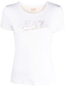 Ea7 Emporio Armani t-shirt à logo imprimé - Blanc