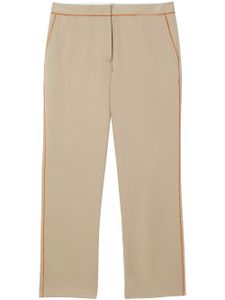 Burberry pantalon crop à détails contrastants - Tons neutres