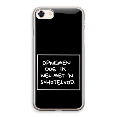 Schotelvod: iPhone 8 Transparant Hoesje