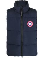 Canada Goose gilet matelassé à patch logo - Bleu - thumbnail