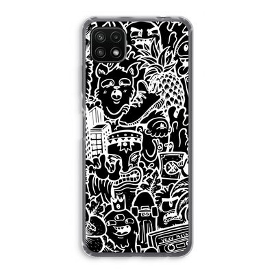 Vexx Black Mixtape: Samsung Galaxy A22 5G Transparant Hoesje