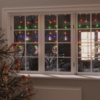 VidaXL Lichtslinger ster en maan 138 led&apos;s meerkleurig