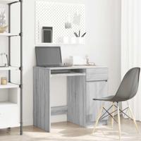 Bureau 86x49x76 cm spaanplaat grijs sonoma