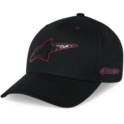 ALPINESTARS Carbon Fiber Snapback Hat, Petjes en mutsen voor de motorfietsrijder, Zwart