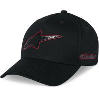 ALPINESTARS Carbon Fiber Snapback Hat, Petjes en mutsen voor de motorfietsrijder, Zwart