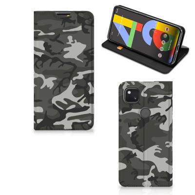 Google Pixel 4a | Hoesje met Magneet | Army Light