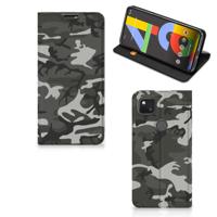 Google Pixel 4a | Hoesje met Magneet | Army Light