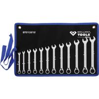 Brilliant Tools BT013212 BT013212 Ringsleutel met ratelset Sleutelbreedte (metrisch) 8 - 53 mm