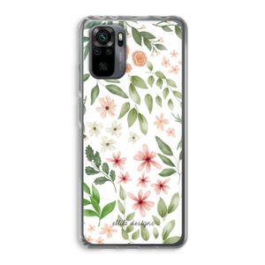 Botanical sweet flower heaven: Xiaomi Redmi Note 10 Pro Transparant Hoesje