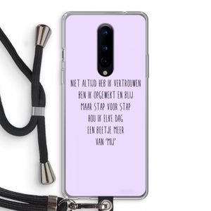 Zelfvertrouwen: OnePlus 8 Transparant Hoesje met koord