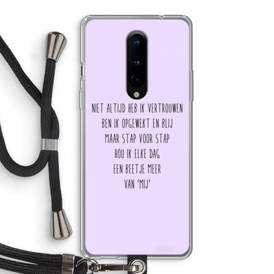 Zelfvertrouwen: OnePlus 8 Transparant Hoesje met koord