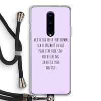 Zelfvertrouwen: OnePlus 8 Transparant Hoesje met koord