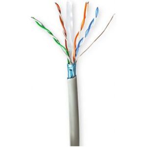 Netwerk Kabel Rol | CAT6 | Stranded | F/UTP | CCA | 50.0 m | Binnenshuis | Rond | PVC | Grijs | Gift