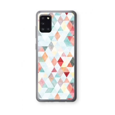 Gekleurde driehoekjes pastel: Samsung Galaxy A31 Transparant Hoesje