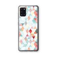 Gekleurde driehoekjes pastel: Samsung Galaxy A31 Transparant Hoesje