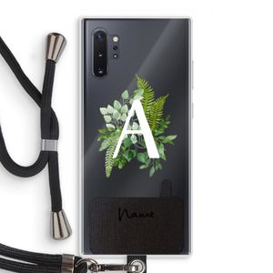Green Brush: Samsung Galaxy Note 10 Plus Transparant Hoesje met koord