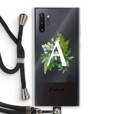 Green Brush: Samsung Galaxy Note 10 Plus Transparant Hoesje met koord