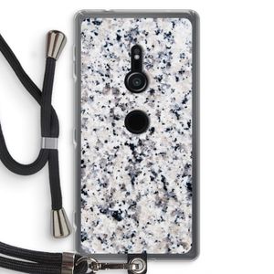 Gespikkelde marmer: Sony Xperia XZ2 Transparant Hoesje met koord