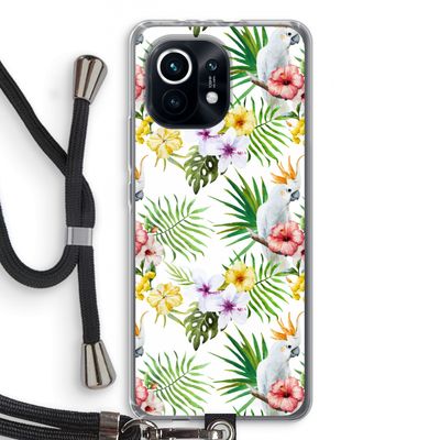 Gele kuif: Xiaomi Mi 11 Transparant Hoesje met koord