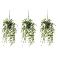 3x Groene bamboe kunstplanten 50 cm in pot - thumbnail