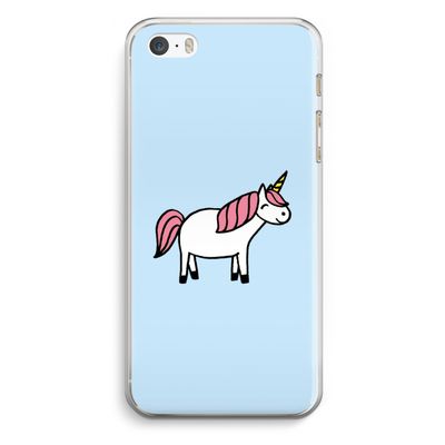 Eenhoorn: iPhone 5 / 5S / SE Transparant Hoesje