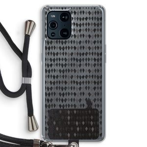 Crazy shapes: Oppo Find X3 Transparant Hoesje met koord