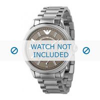 Armani horlogeband AR0563 Roestvrij staal (RVS) Zilver 21mm