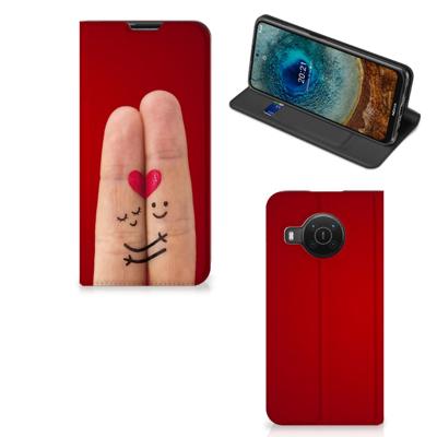 Nokia X20 | X10 Hippe | Standcase | Liefde - Origineel Romantisch Cadeau