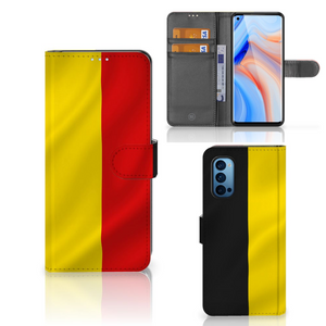 OPPO Reno 4 Pro 5G Bookstyle Case Belgische Vlag