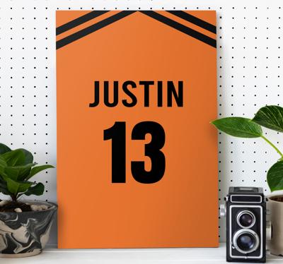 Nederlandse voetbalshirt canvas schilderij