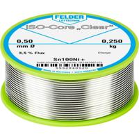 Felder ISO-Core Clear Sn100Ni+ Soldeertin Spoel Sn99,25Cu0,7Ni0,05 0.250 kg 0.5 mm - thumbnail