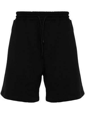 MSGM short de sport à logo imprimé - Noir