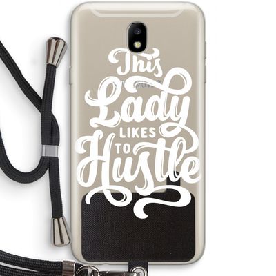 Hustle Lady: Samsung Galaxy J7 (2017) Transparant Hoesje met koord
