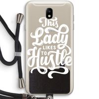 Hustle Lady: Samsung Galaxy J7 (2017) Transparant Hoesje met koord