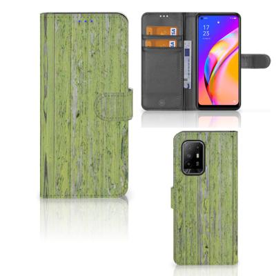OPPO Reno5 Z | A94 5G | Book Style Case | Green Wood