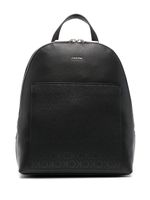 Calvin Klein sac à dos en cuir artificiel à logo - Noir