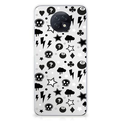 Silicone Back Case Xiaomi Redmi Note 9 | 9T 5G Silver Punk