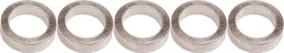 Gebhardt  bladbout alu 5mm+moer voor baanblad, zilver (per 5)